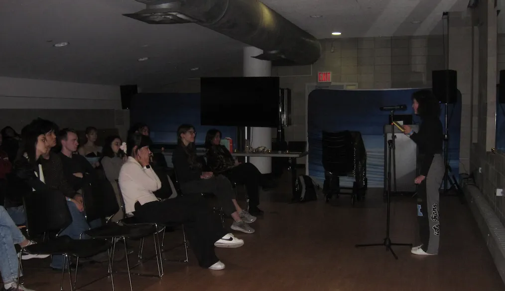 Open Mic performance in Lerner